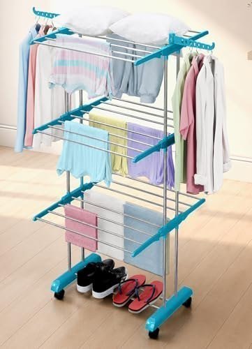 Livingbasics 3 Layer Clothes Drying Stand Cloth Dr