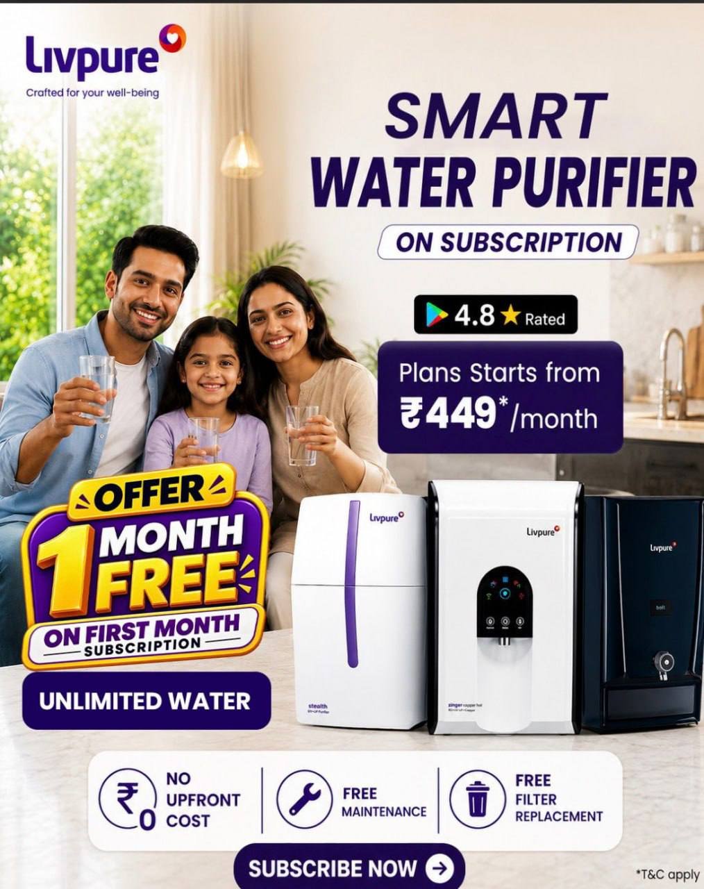 Livpure Smart Water Purifier Smart Water Puri