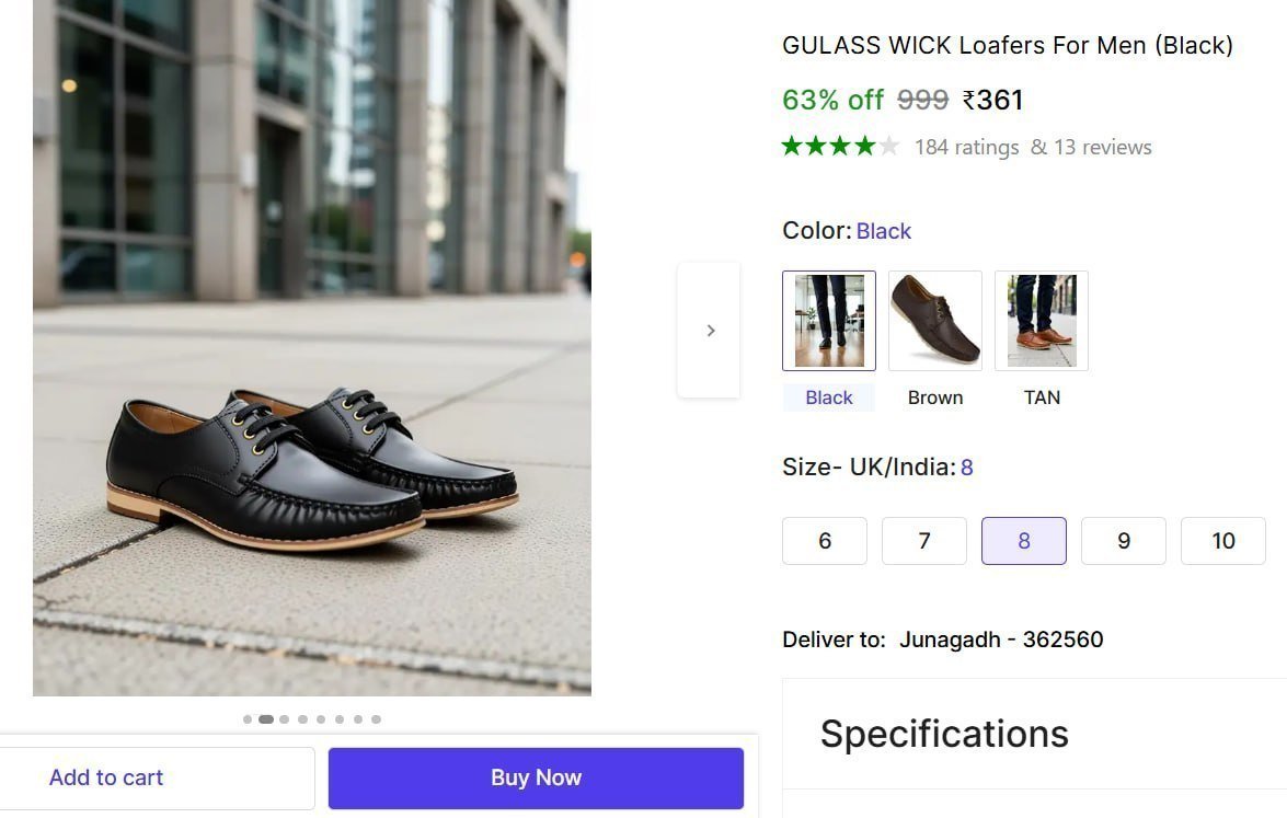 Loafers For Men (black) 361