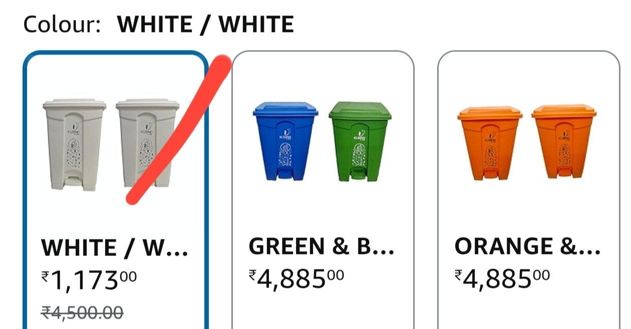 Looooooot Faaaast Cello Pedal Garbage Dustbin 60ltr (set Of 2) 1173other Co