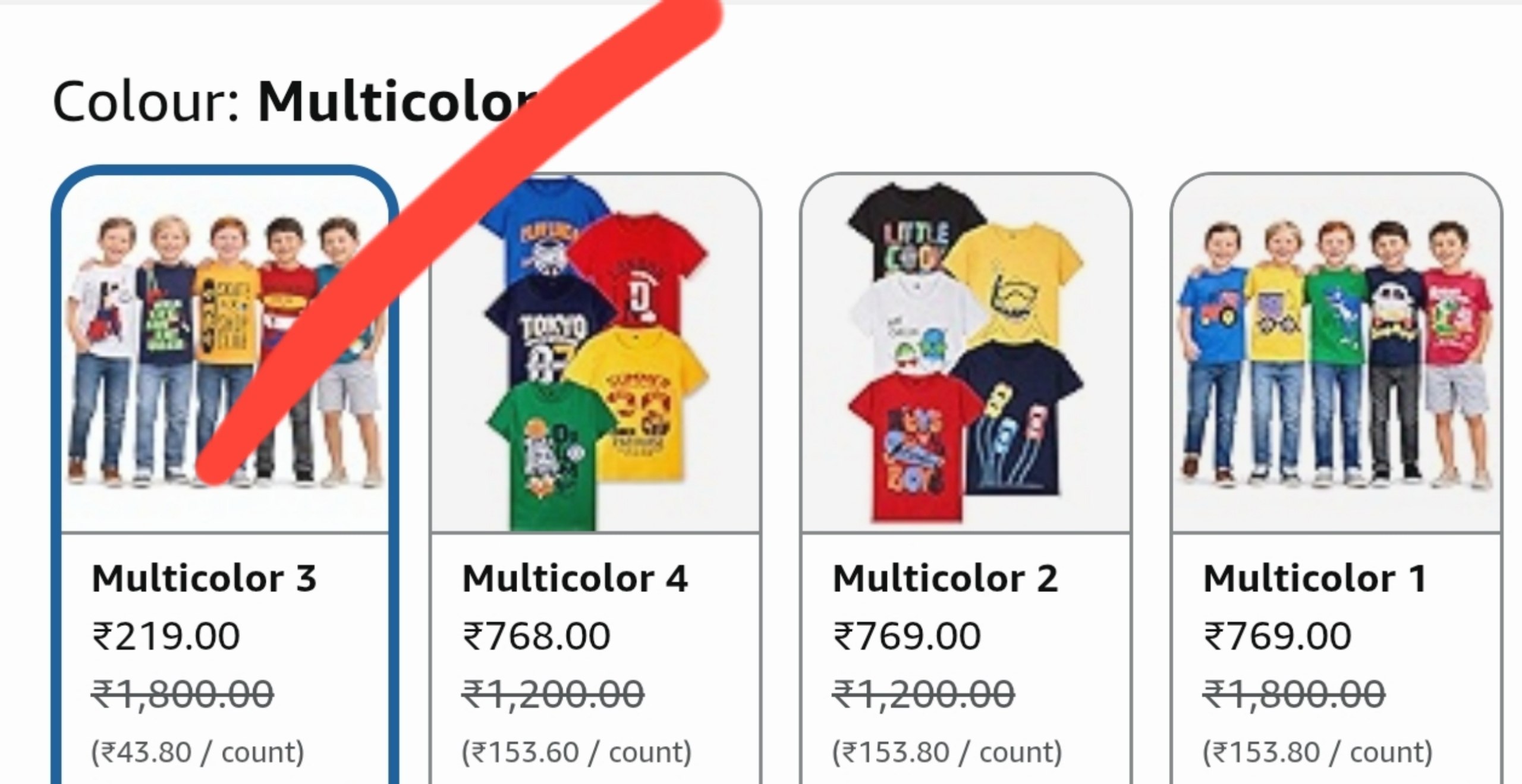 Loot 219 3-4 Yrs Pack Of 5other Colour Sets Costs 