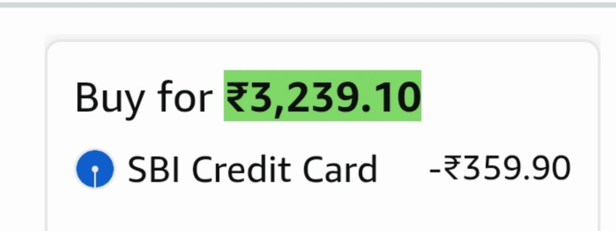 Loot 3239359 With Sbi Cc