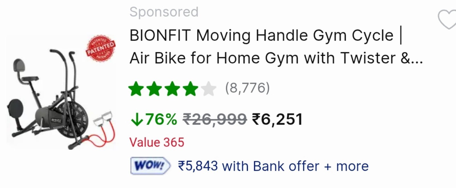 Loot 76 On Excercise Bike