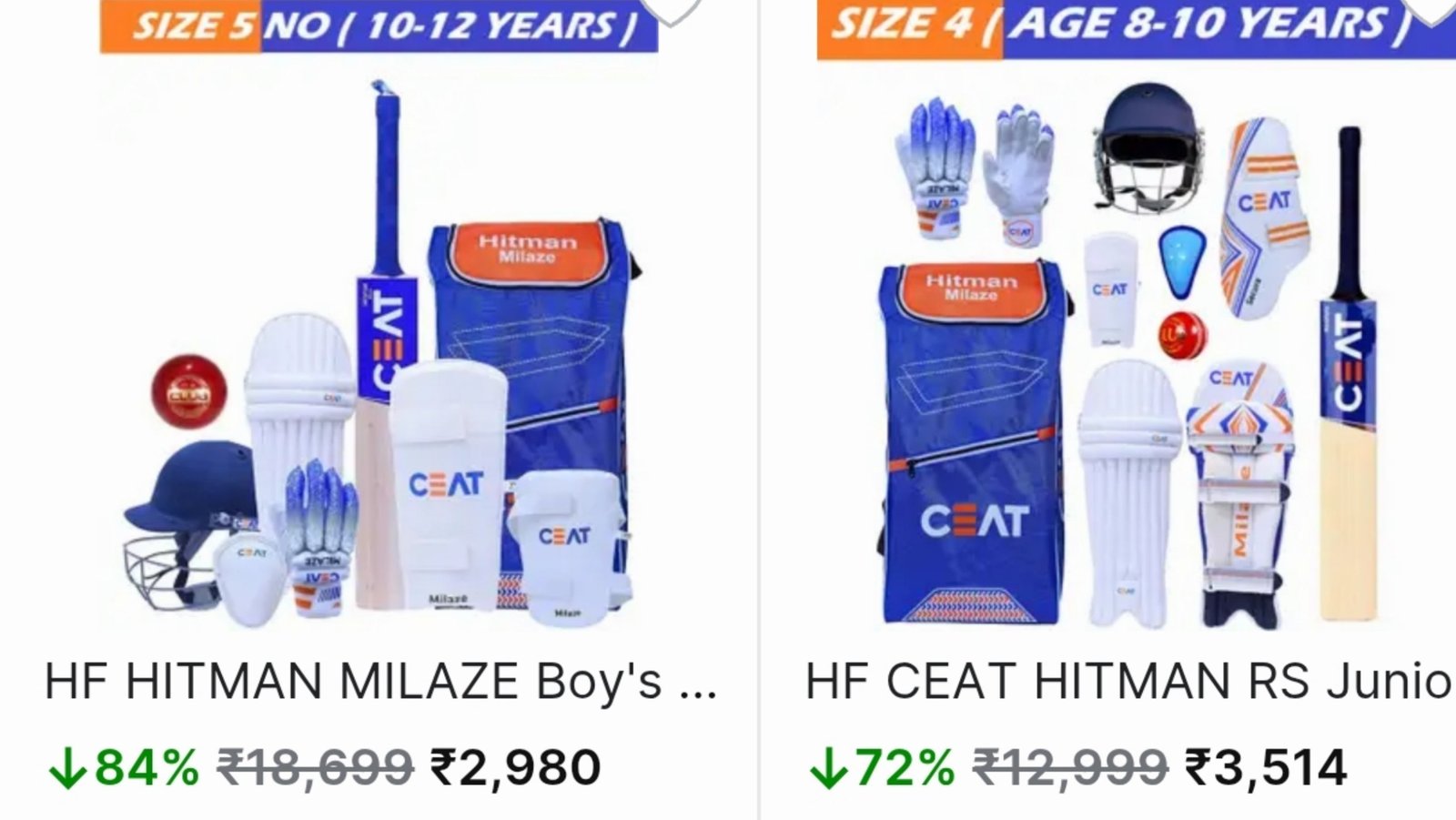 Loot 84 On Cricket Kit Starts 2800