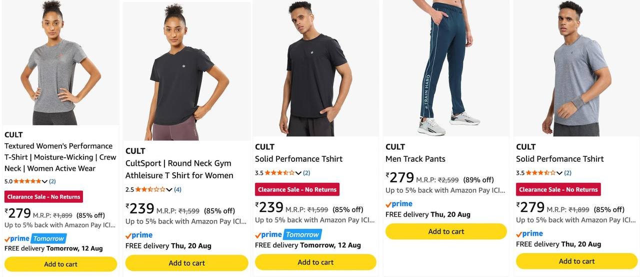 Loot 90 On Cult Clothing Men Women