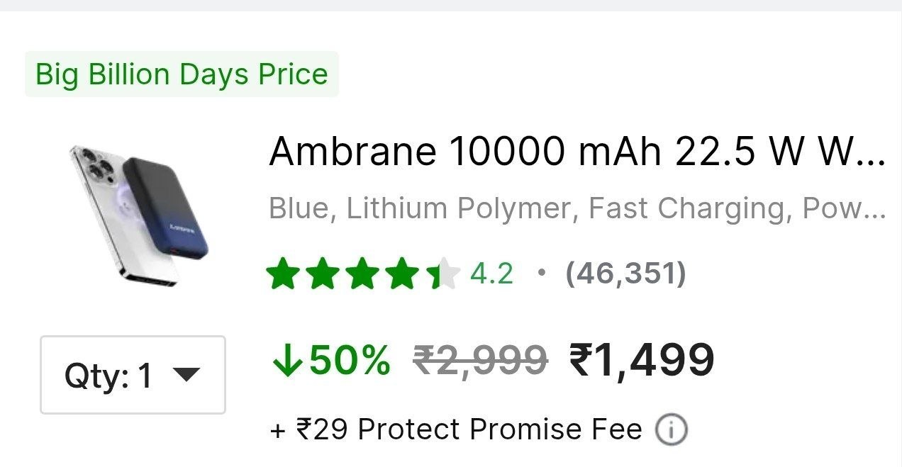 Loot Ambrane 22 5 W Wireless With Magsafe Pow