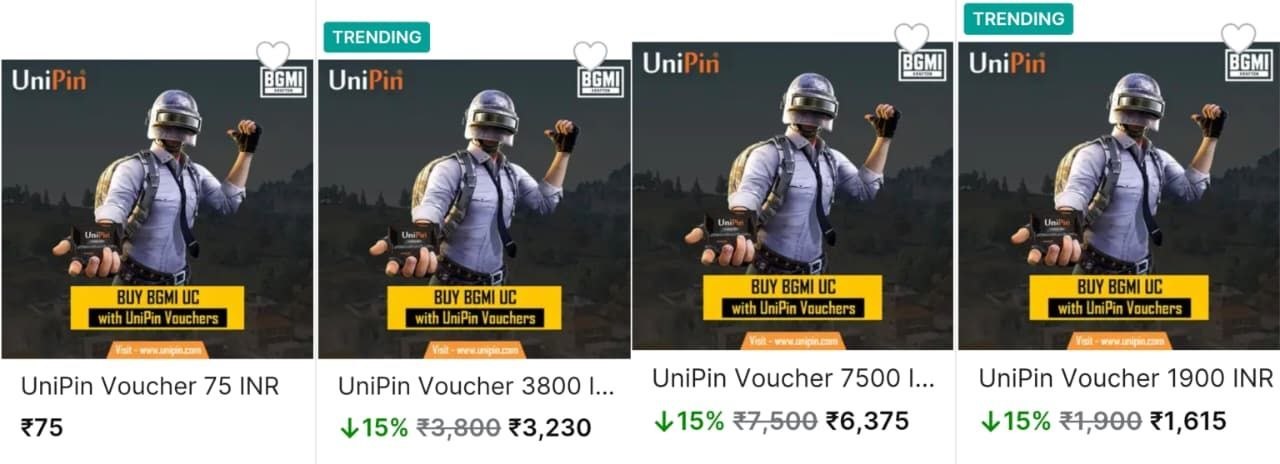 Loot Bgmi X Krafton Official Uc Top-up Starting 75