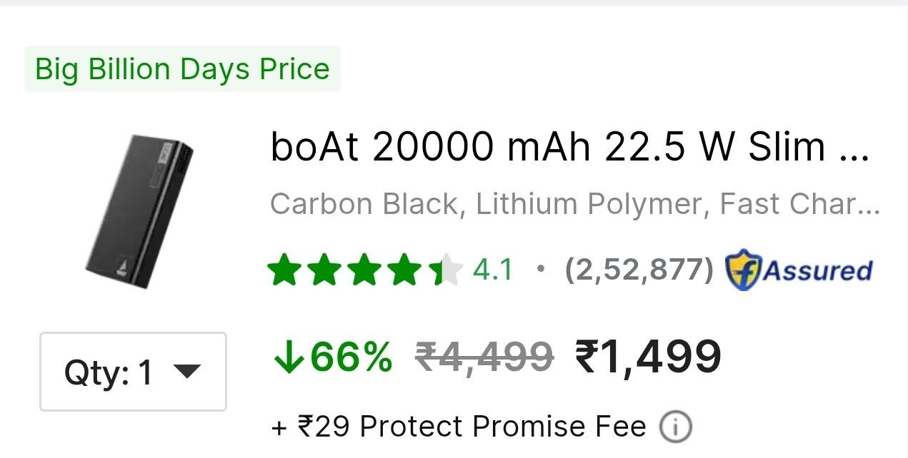 Loot Boat 20000mah 22 5w Slim Powerbank 1 499