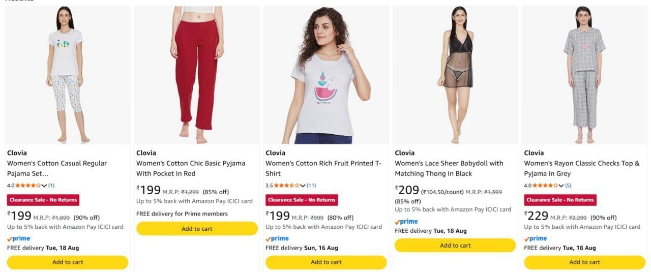 Loot Clovia Womens Clothing 90 Starts 199
