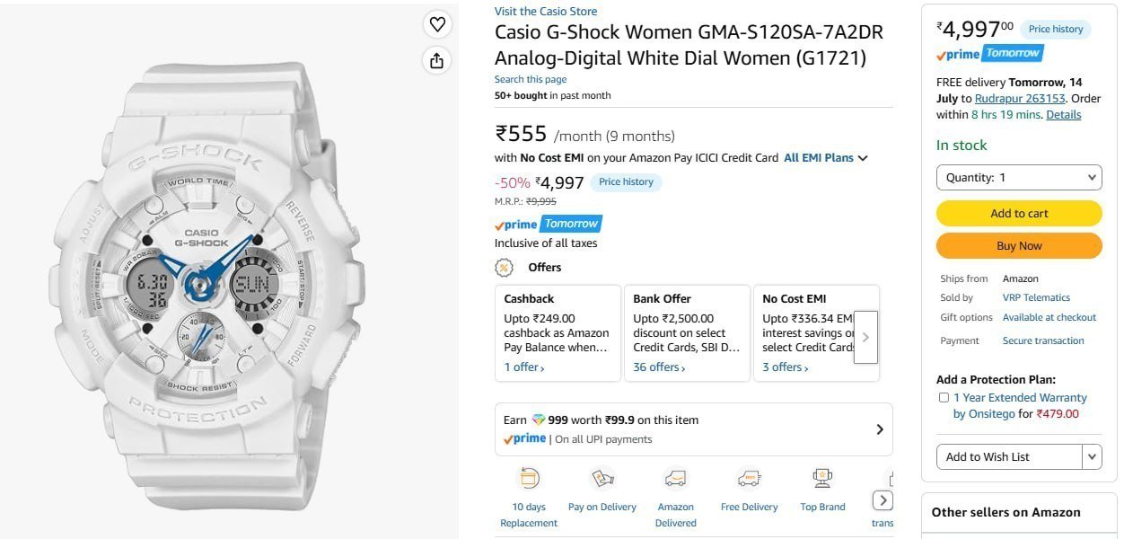 Loot For Needy Casio G-shock Women 4997
