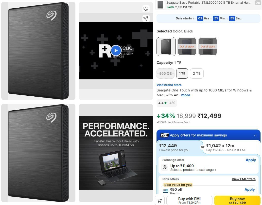 Loot For Needy Seagate Portable Ssd 10 818 (1