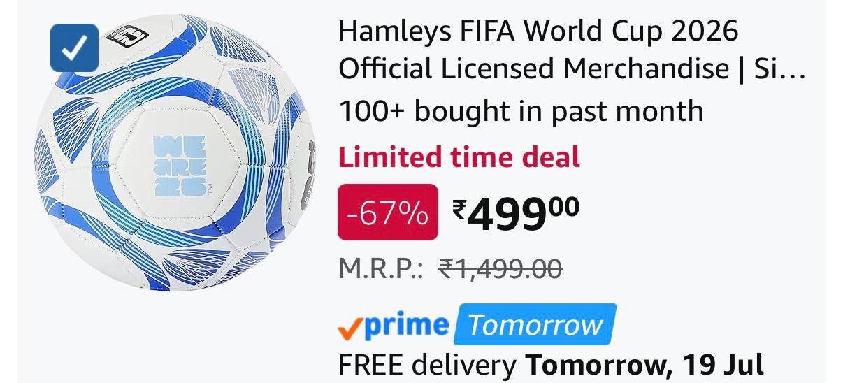 Loot Hamleys Fifa World Cup 2026 Football 499