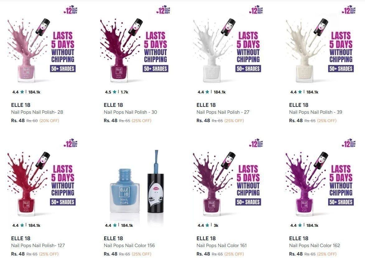 Loot Nails Paint Starts 48