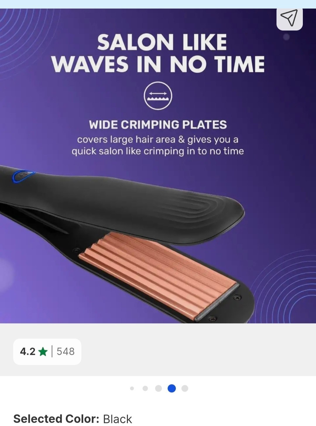 Loot Syska Hair Straightener 597reg 1000