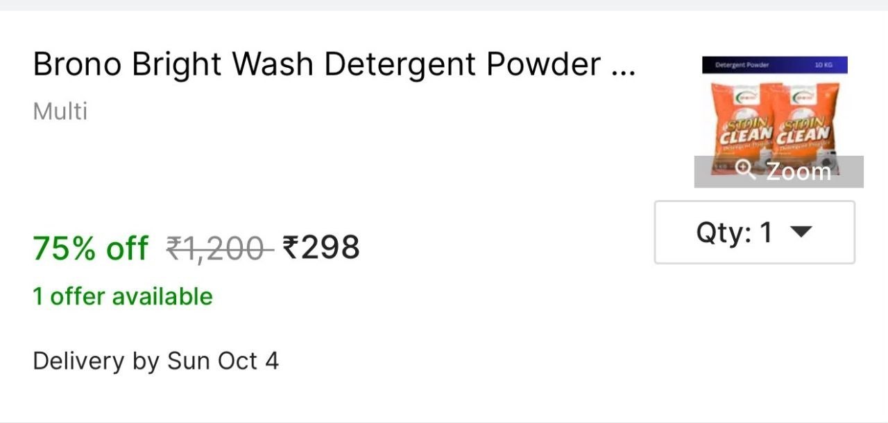 Loottt Fasttt 298 (10kg Detergent Powder) Buy Maxi