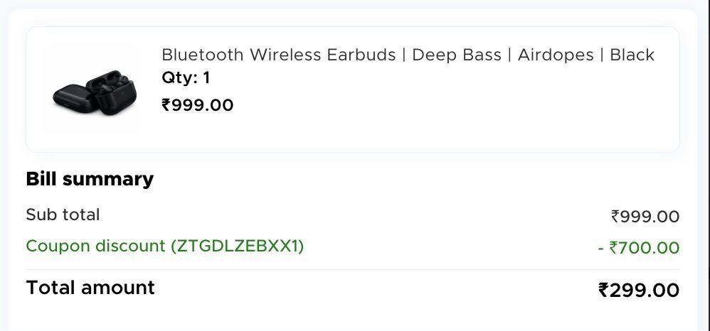 Loottt Fasttt Bluetooth Earbuds At 299 Zop Is A Tr