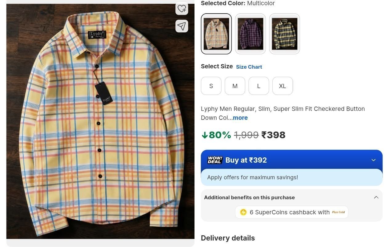 Loottt Fasttt Loot Checkered Collar Casual Shirt 3