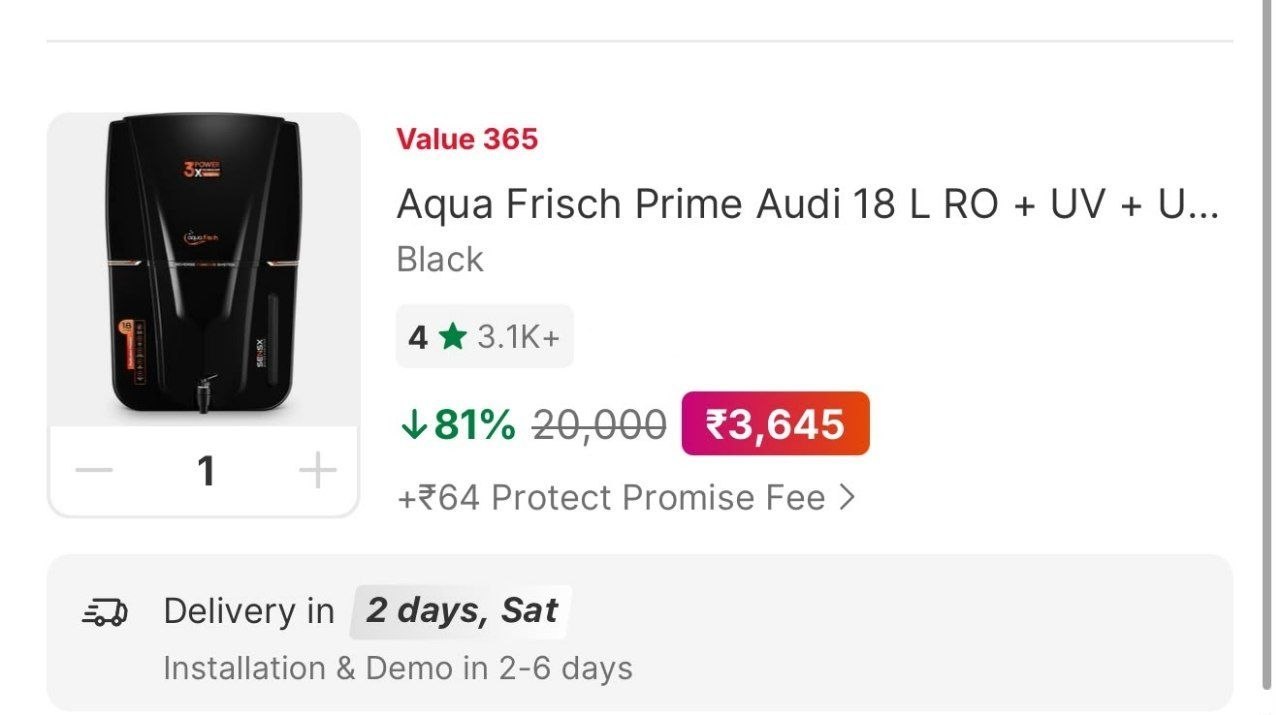 Loottt Fasttt Loot Water Purifier3645