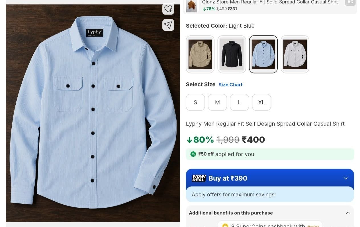 Loottt Fasttt Men Regular Fit Self Design Spread C