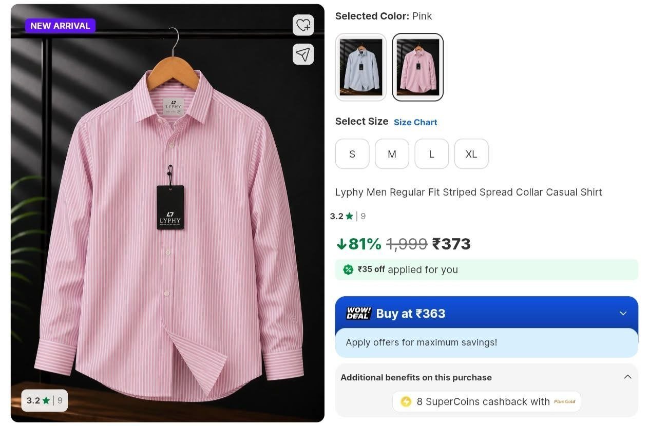 Loottt Fasttt Men S Regular Fit Striped Sprea