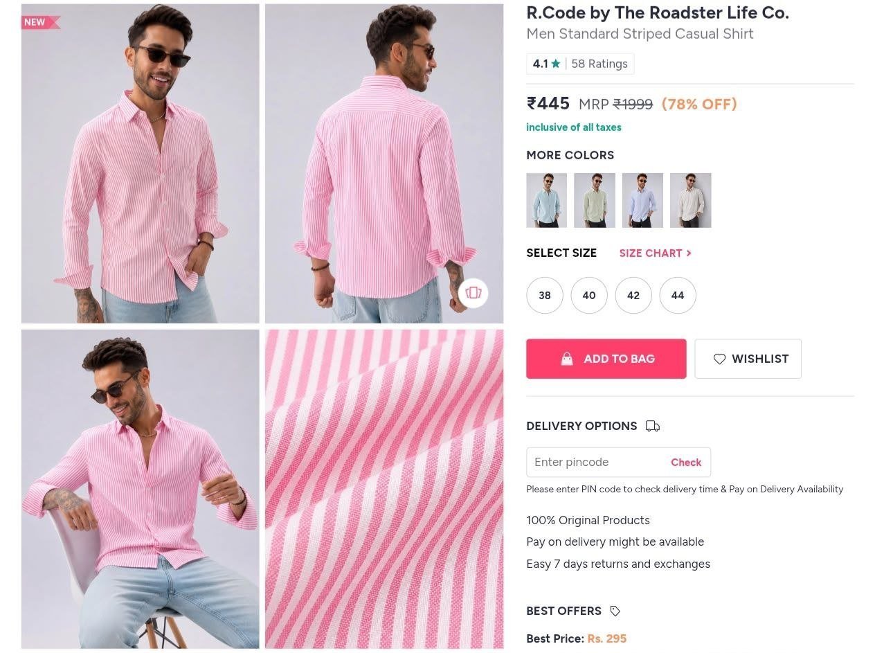 Loottt Fasttt Men S Standard Striped Casual S