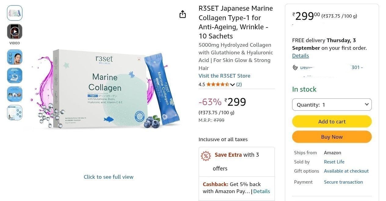 Loottt Fasttt R3set Japanese Marine Collagen Type-