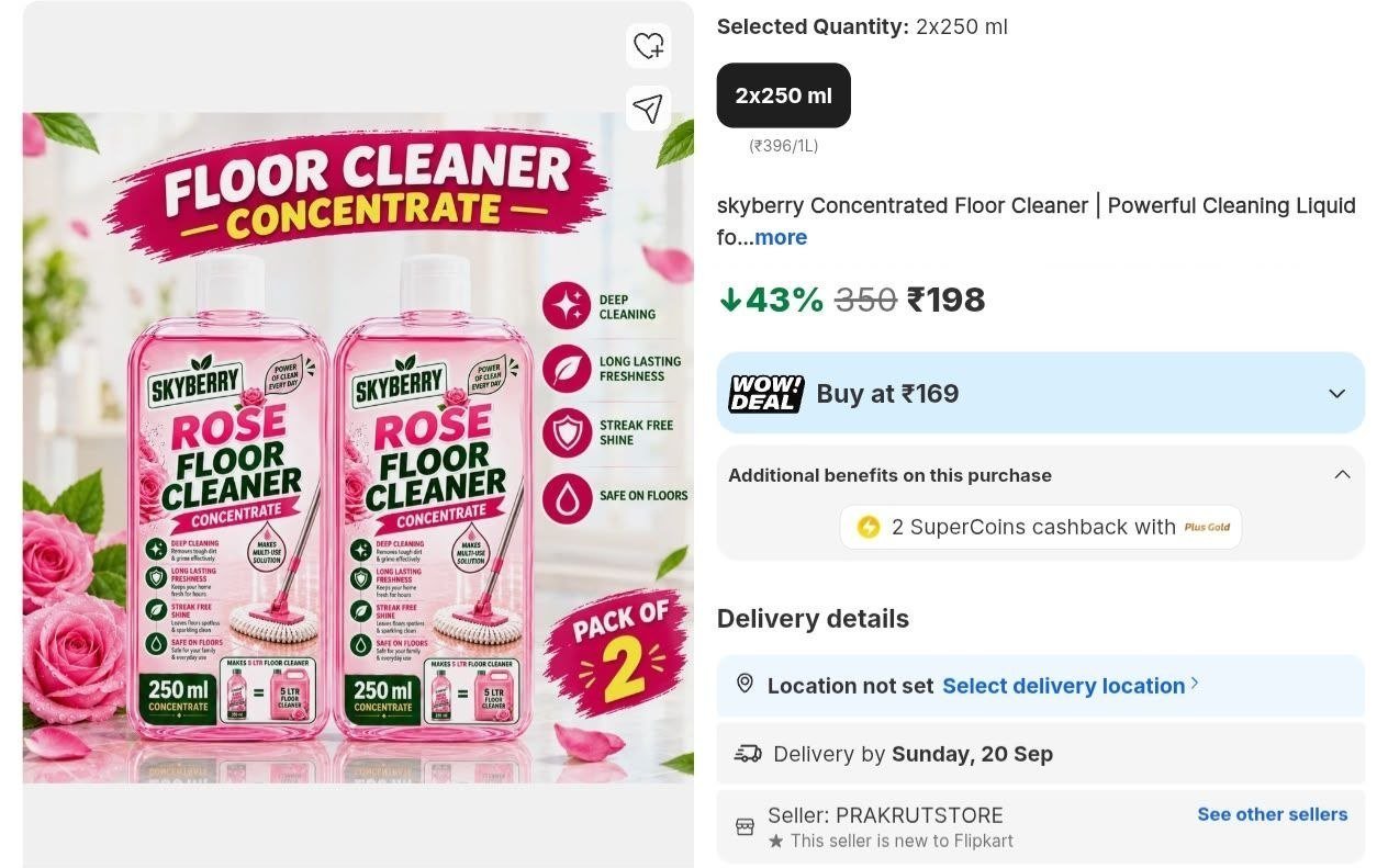 Loottt Fastttloot Concentrated Floor Cleaner (250m