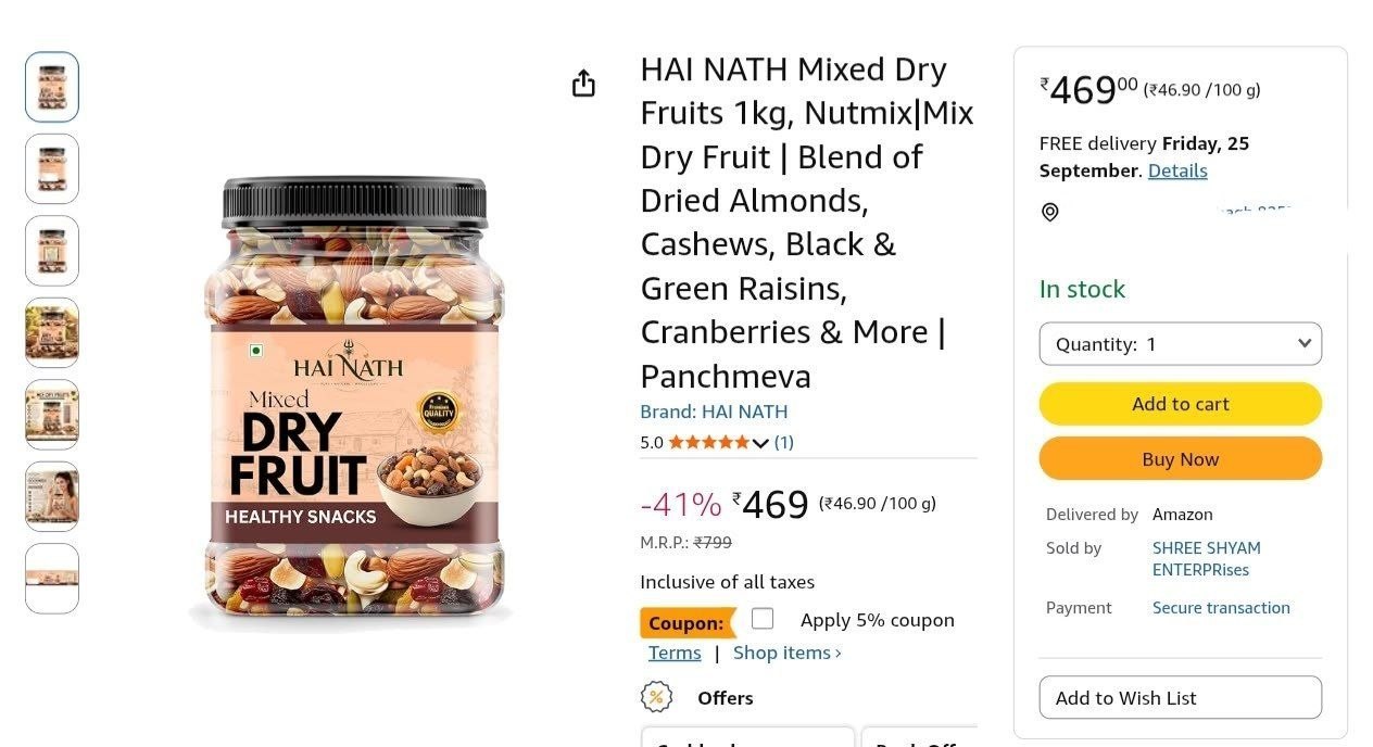 Loottt Fastttloot Mixed Dry Fruits 1kg 469premium Dry Fruits Mixhealthy Dai