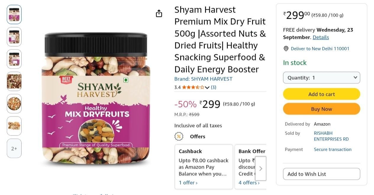 Loottt Fastttloot Mixed Dry Fruits 500g 299premium Dry Fruits Mixhealthy Da