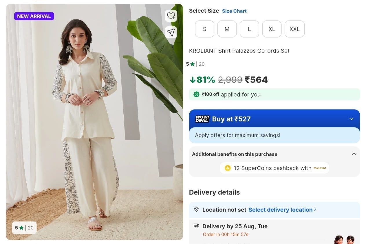 Loottt Fastttloot Shirt Palazzos Co-ords Set 
