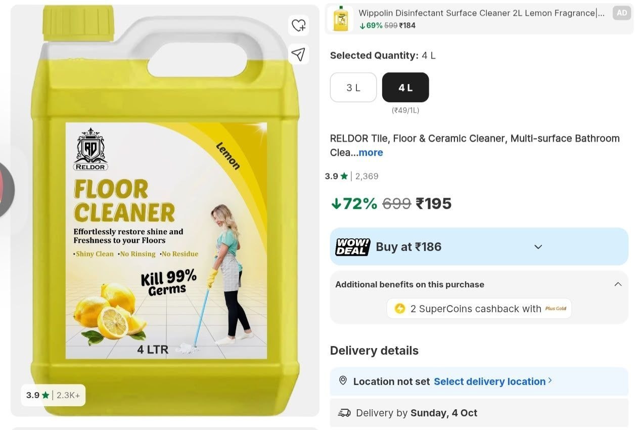 Loottt Fastttloot Tile Floor Ceramic Cleaner 