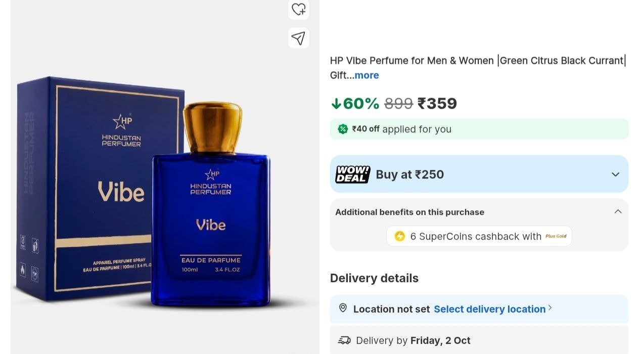 Loottt Fastttloot Vibe Perfume For Men Women 