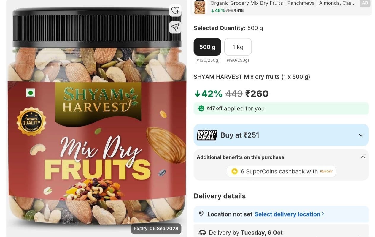 Loottt Fastttlowest Panchmeva Mix Dry Fruits 