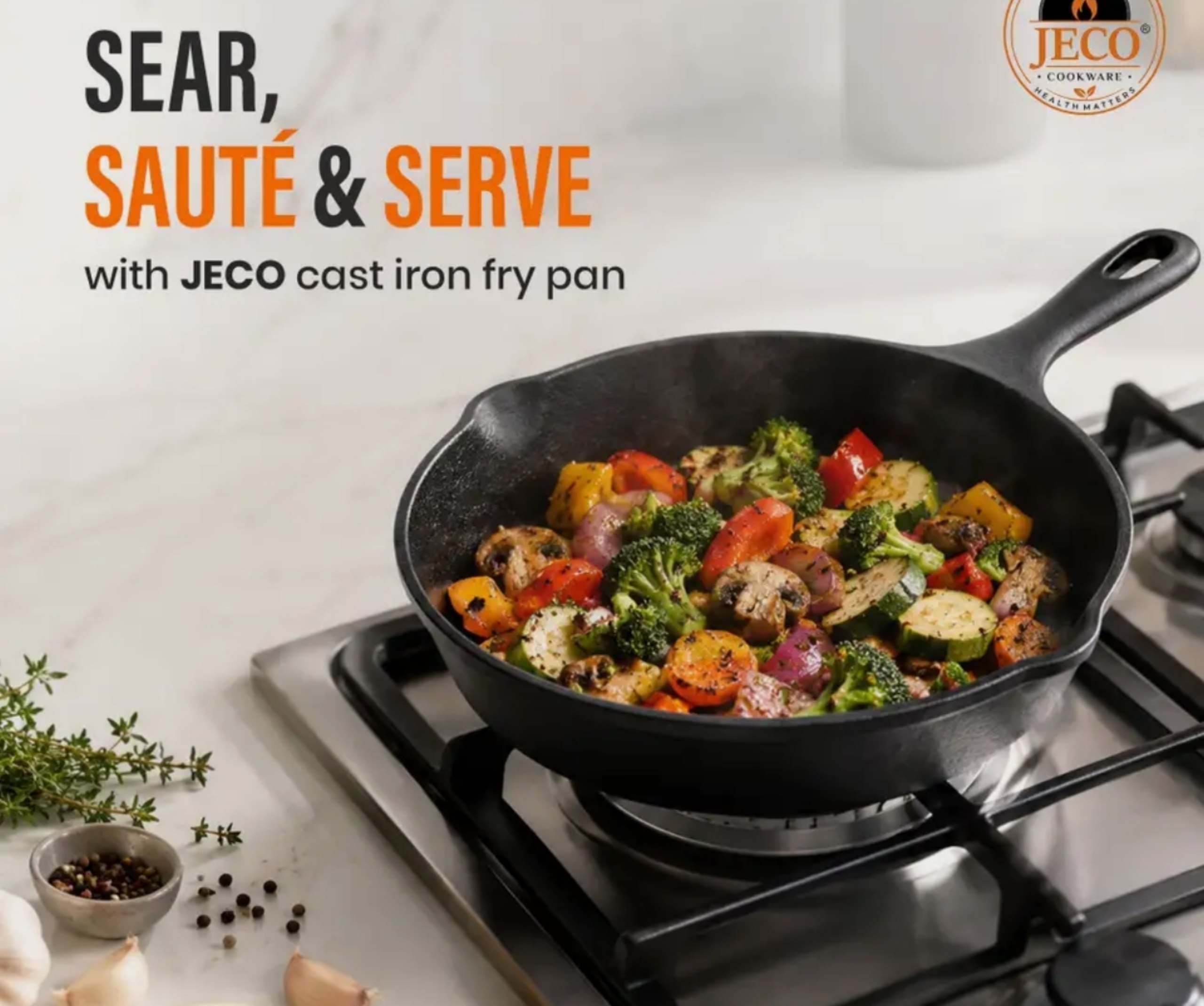 Lowest Premium Non-stick Cast Iron Fry Pan At