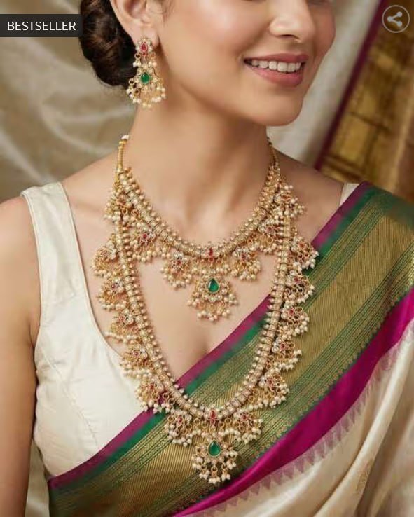 Lucky Jewellery Women S Ethnic Stone Jewellery Set