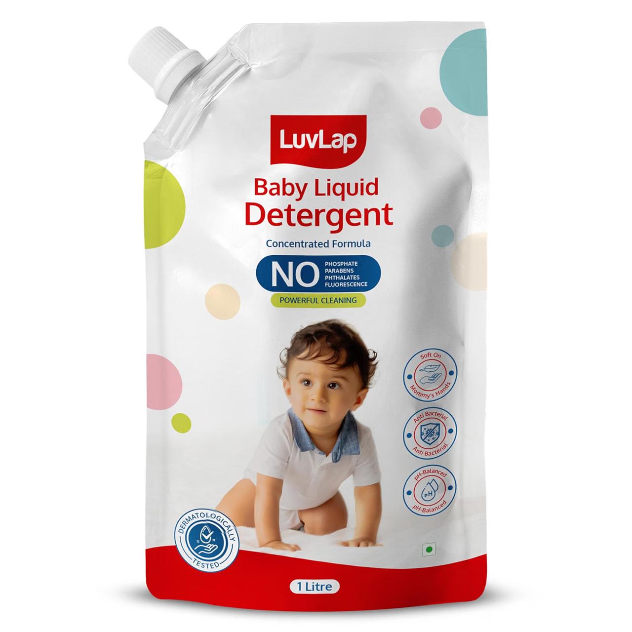 Luvlap Baby Laundry Detergent Refill Pack- 1000ml Ph Balanced 187