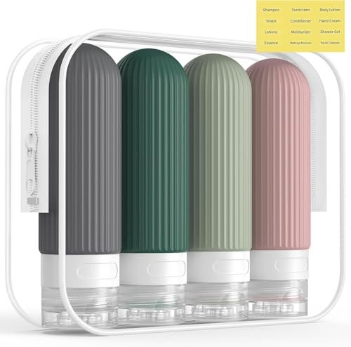 Lyrovo Travel Bottles Kit For Toiletries Orga