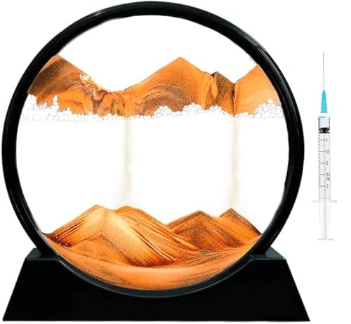 Mahntmart Moving Sand Art Picture Glass Liqui