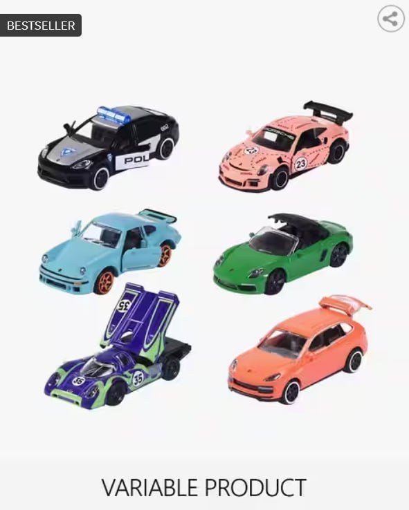 Majorette Porsche Premium Cars 6 Edition Asso