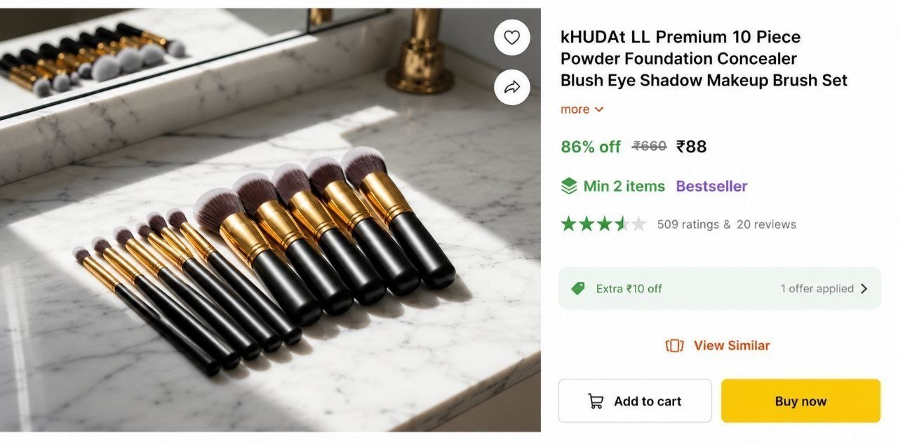 Makeup Brush (pack Of 10) 82