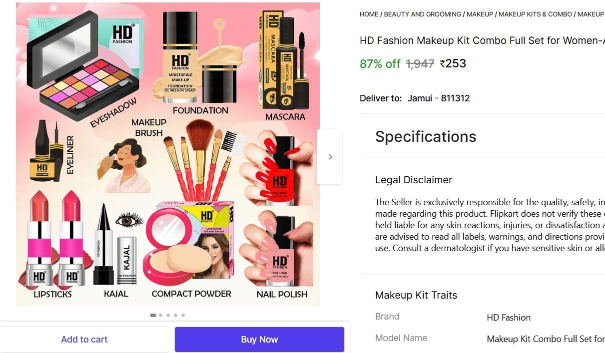 Makeup Kit Combo Full Set 253
