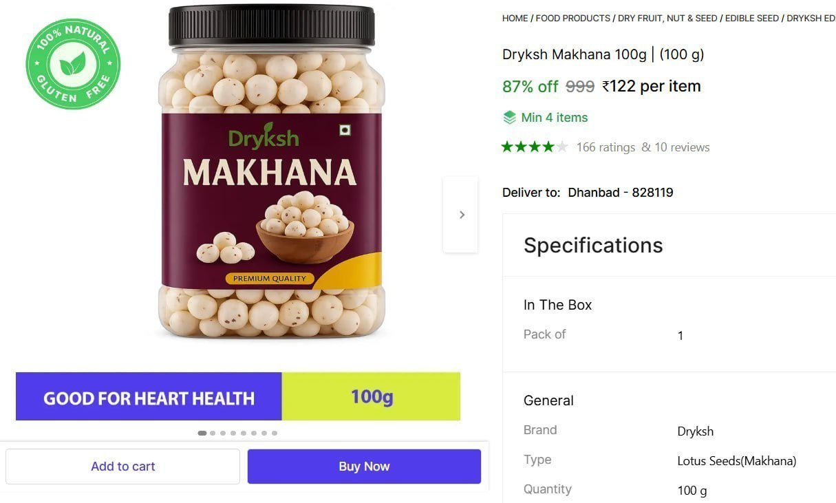 Makhana 100g 122