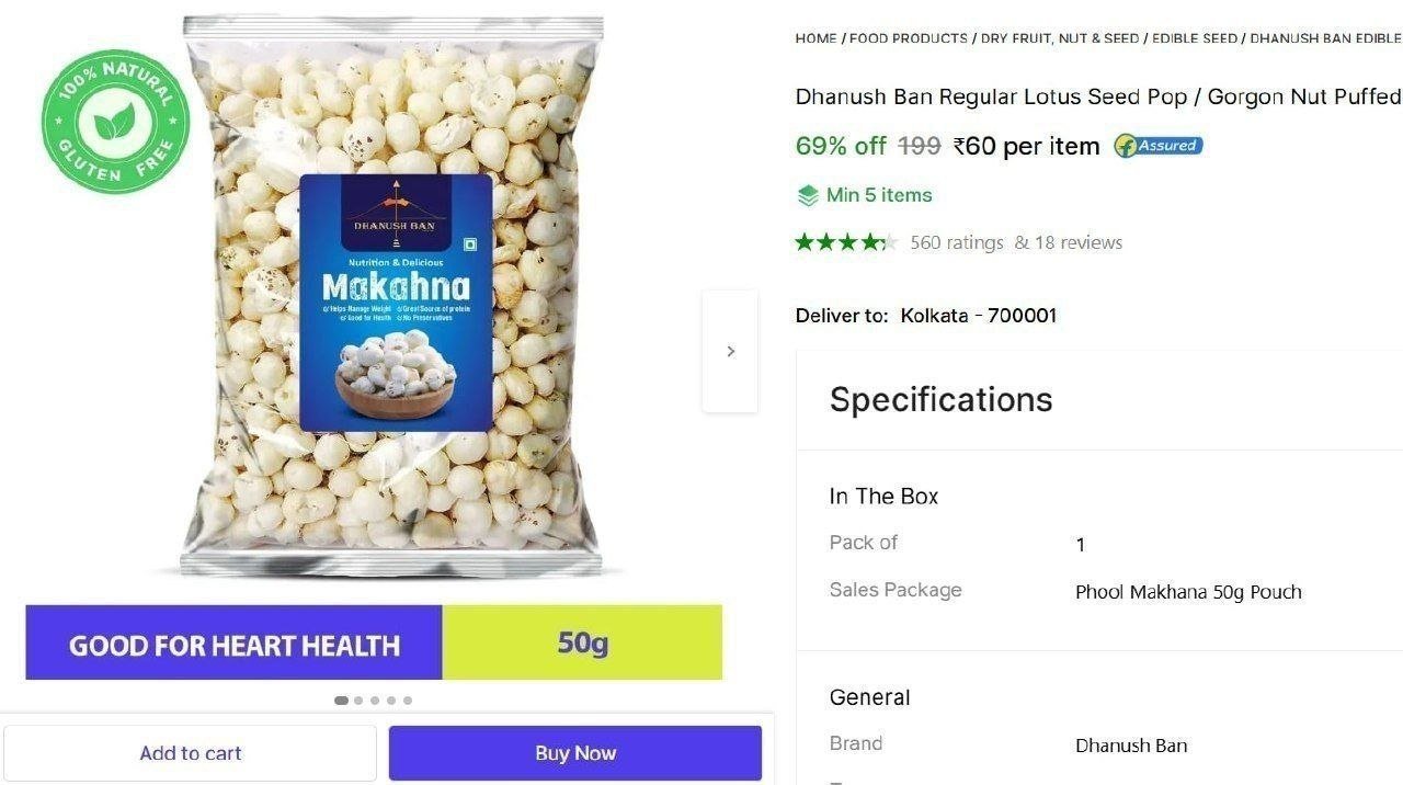 Makhana 50g At 55