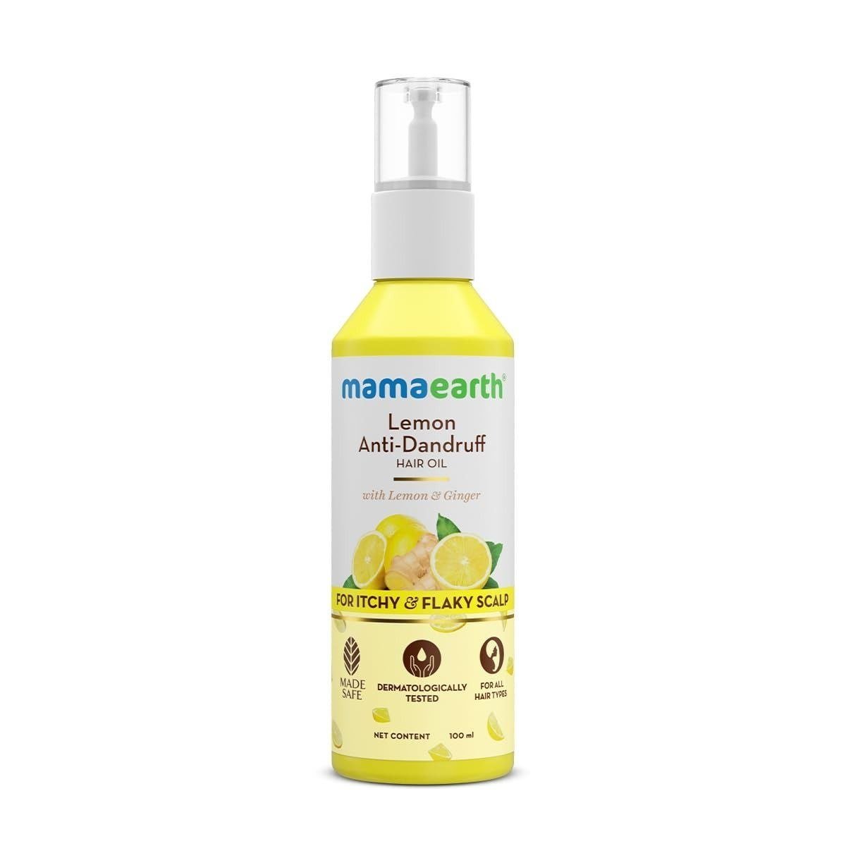Mamaearth Lemon Anti-dandruff Hair Oil For Flaky S