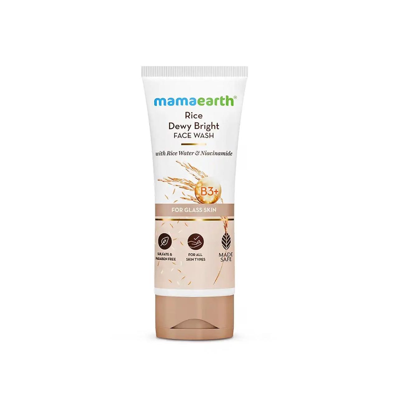 Mamaearth Rice Dewy Bright Face Wash With Rice Wat