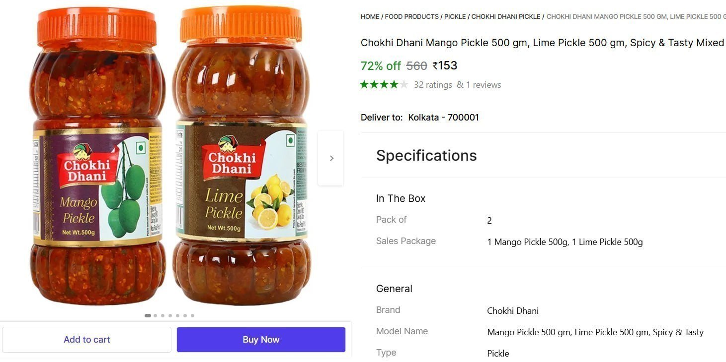 Mango Pickle 500g 1 Lime Pickle 500g 153