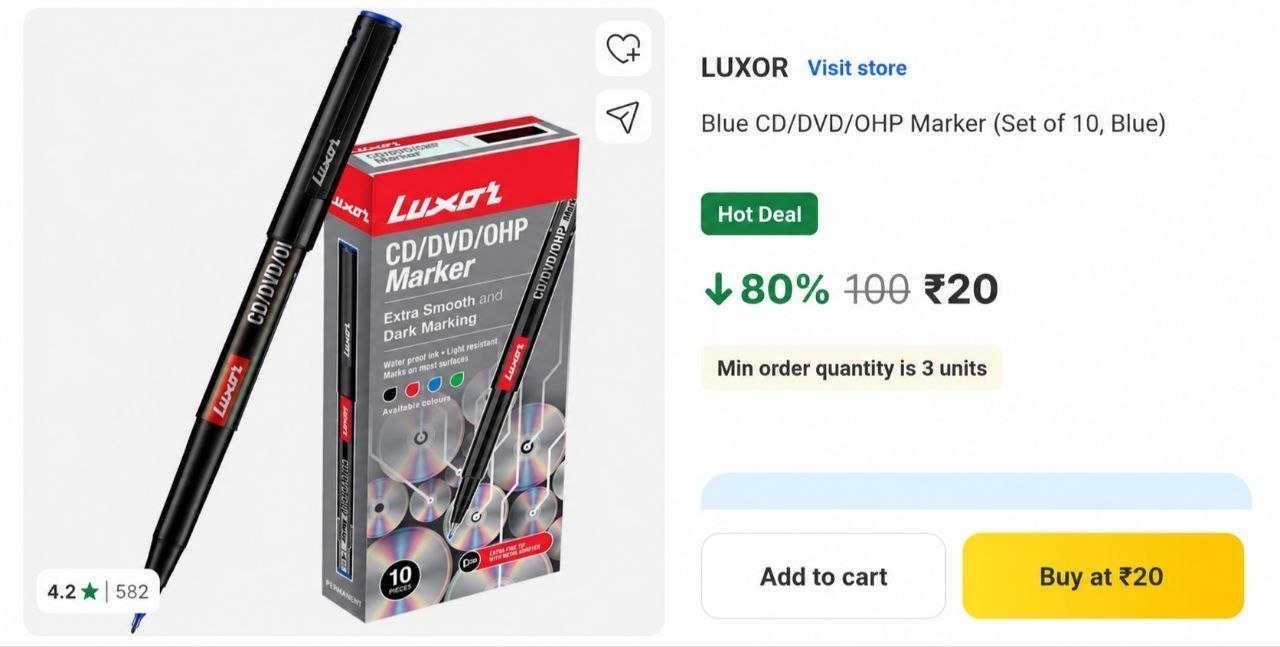 Marker 20min Quantity 3