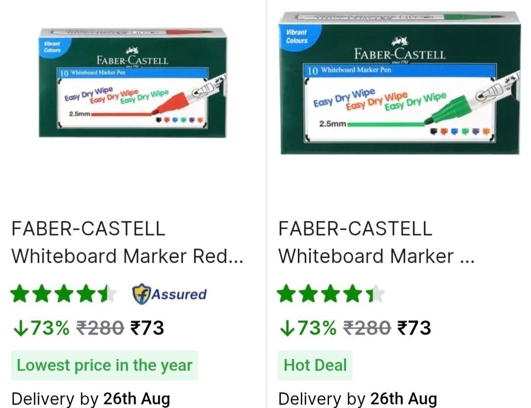 Marker Pens (10 Pcs) From 73 -