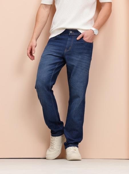 Mast Harbour Men Slim Fit Mid-rise Light Fade