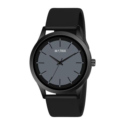 Matrix Boys Mens Black Band Minimalist Dual C